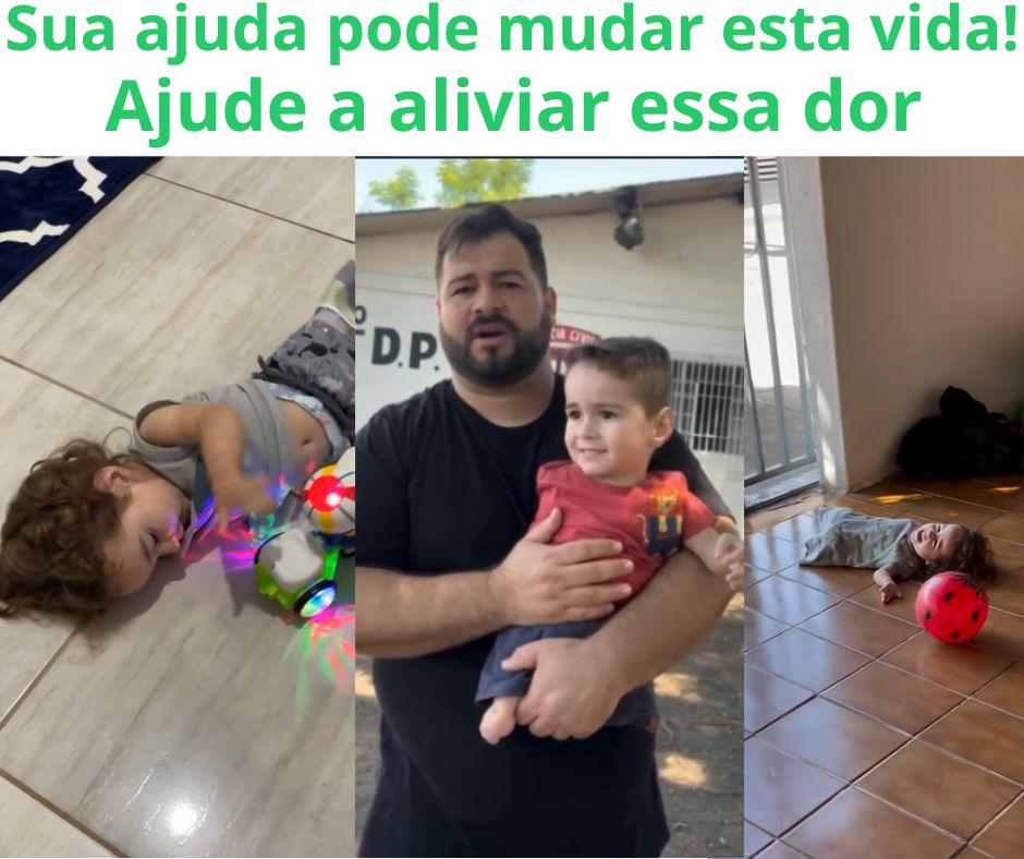 Ajude o Bryan — condição rara, cuidados 24h